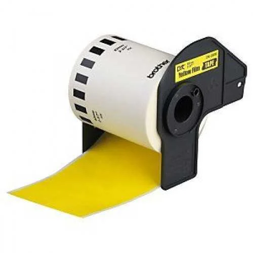 Etiquetas Compativeis Brother Dk22606 Amarela - 62mm X 15.24 Metros Cont&iacute;nua Papel T&eacute;rmico