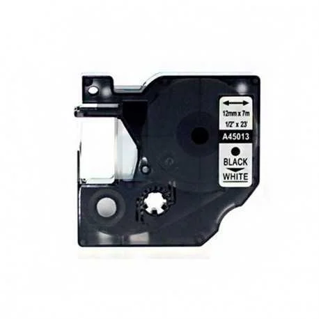 Fita Compat&iacute;vel Dymo D1 45013 - 12mm x 7 metros P.