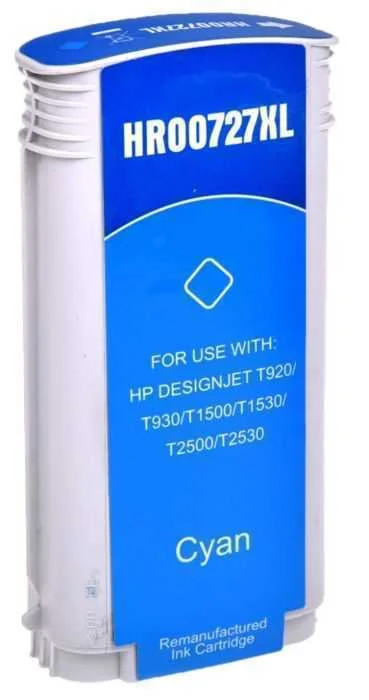 Tinteiro Hp Compat&iacute;vel 727 Azul (B3p19a)