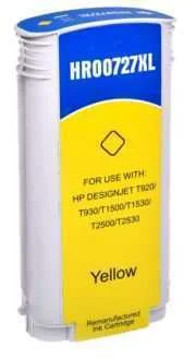 Tinteiro Hp Compat&iacute;vel 727 Amarelo (B3p21a)