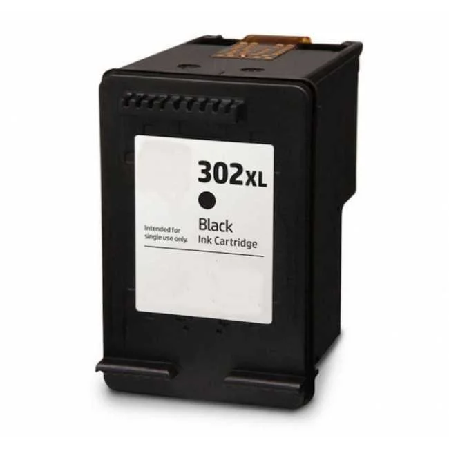 Tinteiro Hp Reciclado 302 Xl V3 Preto (F6u68ae)