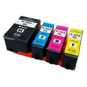 Conjunto 4 Tinteiros Epson 202 Xl Compat&iacute;veis