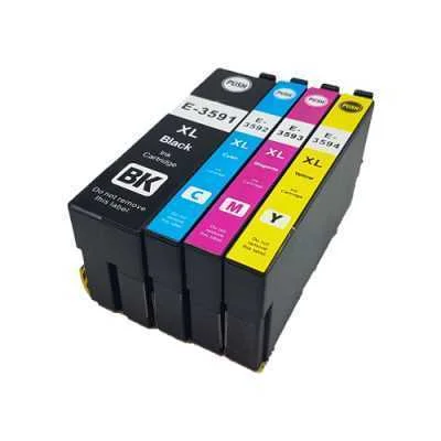 Conjunto 4 Tinteiros Epson 35 Xl Compat&iacute;veis - Ref. T3591/2/3/4