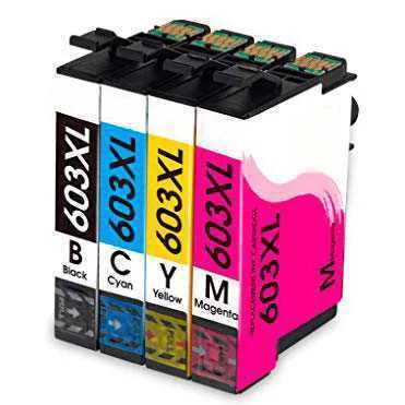 Conjunto 4 Tinteiros Epson 603 XL Compat&iacute;veis