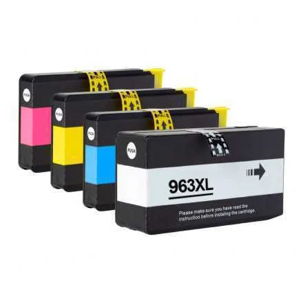 Conjunto 4 Tinteiros Compat&iacute;veis HP 963 XL (3YP35.