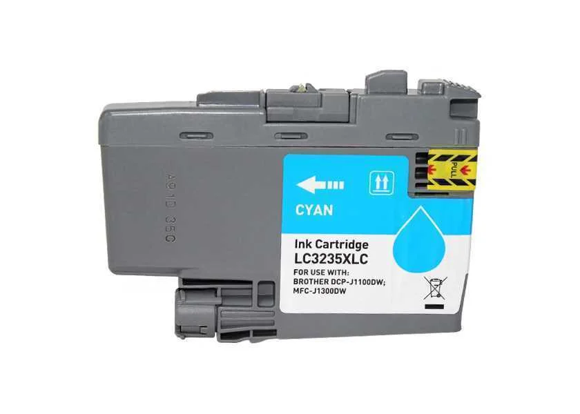 Tinteiro Brother Compat&iacute;vel Lc3233c Azul