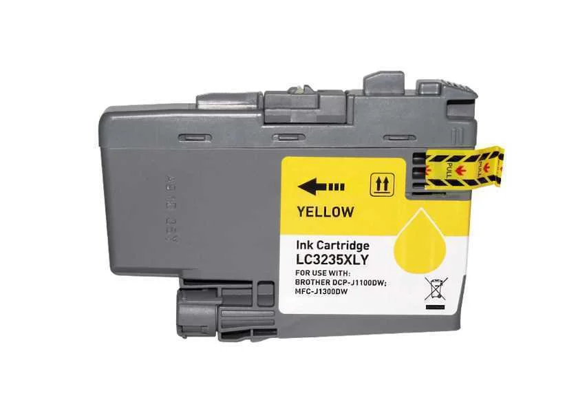 Tinteiro Brother Compat&iacute;vel Lc3233y Amarelo