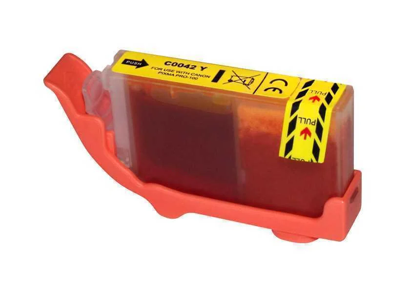 Tinteiro Canon Compat&iacute;vel CLI-42Y Amarelo