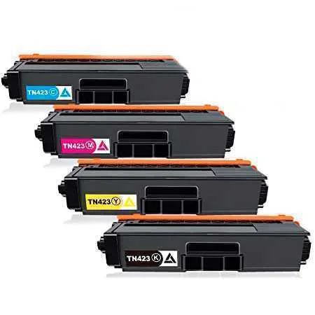 Pack 4 Toners Brother TN423CMYK Compat&iacute;veis