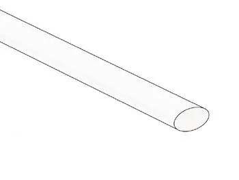 Shrinkable Tube 6.4mm - White - 50 Pcs
