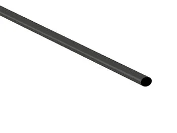 Shrinkable Tube 2.4mm - Black - 50 Pcs