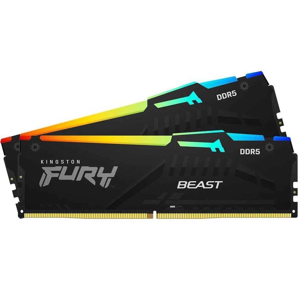 Ddr5  16gb Pc 5200 Cl40 Kingston Kit (2x 8gb) Fury Beast RGB Retail