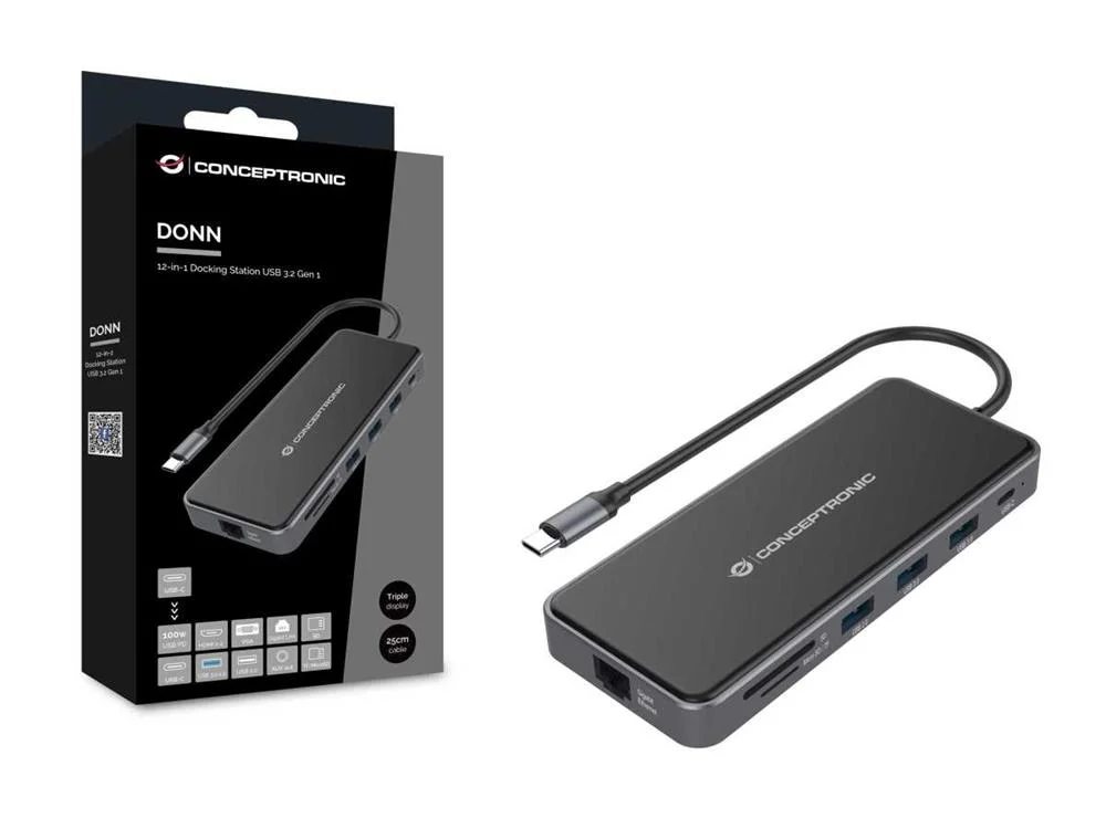 Placa de Rede Externa GIGABIT USB-C Macho c/ HUB .