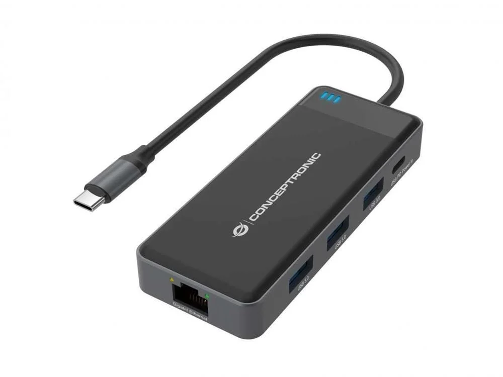 Docking Station USB-C USB-C Macho com HUB 3x USB .