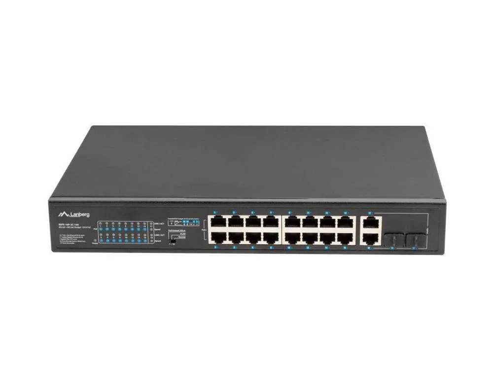 Lanberg Rsfe-16p-2c-150 Switch de Rede N&atilde;o-Gerido.