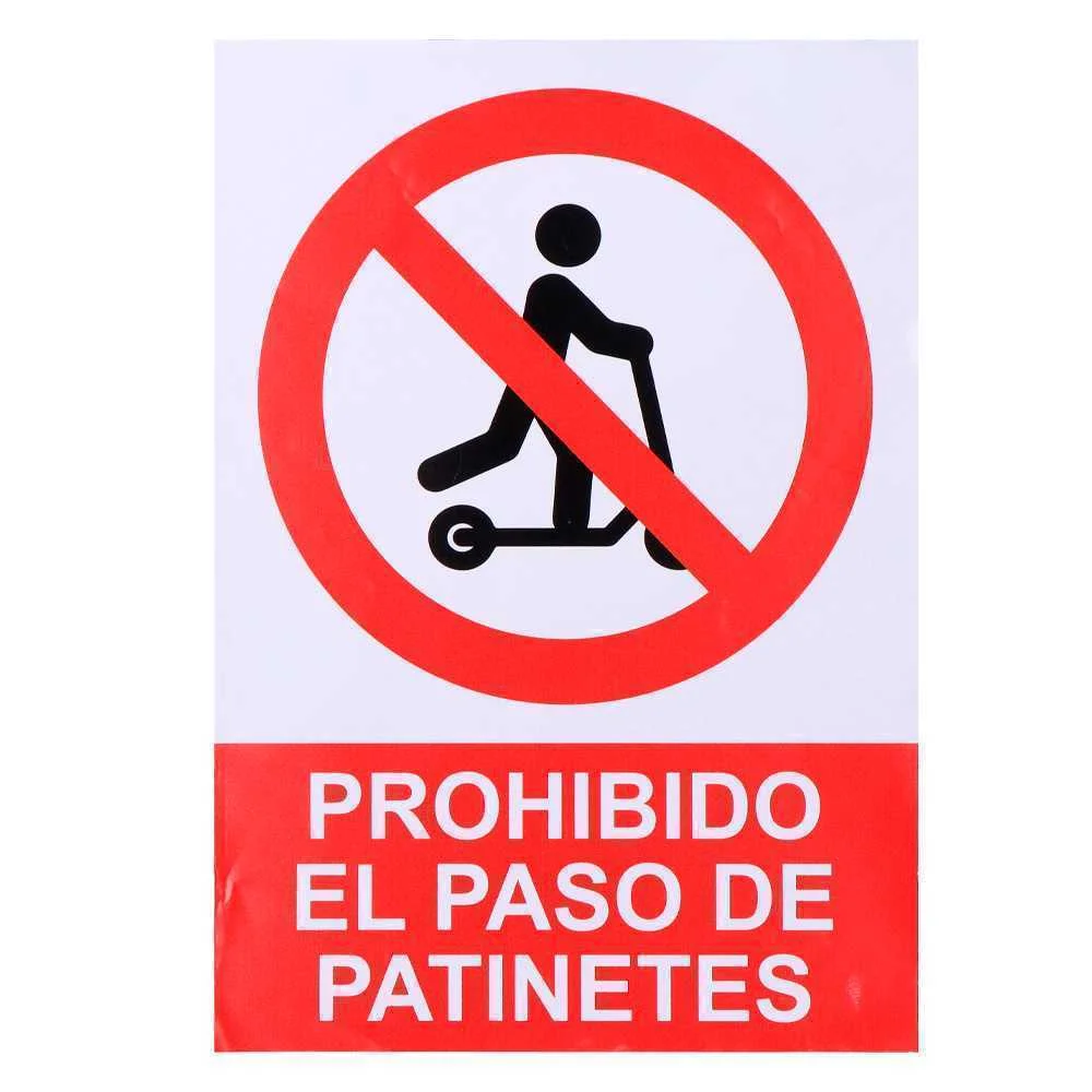 Sinaliza&ccedil;&atilde;o Adesiva Proibido Aceder com Trotinet.