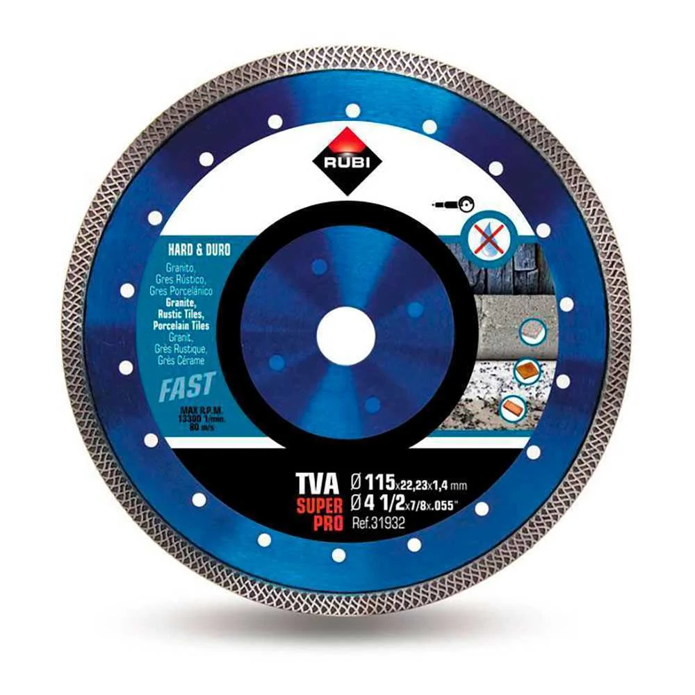 Disco Diamante Tva &Oslash;115mm Superpro 31932 Rubi
