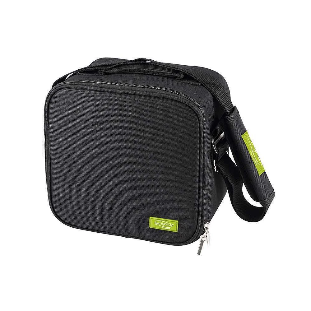 Porta-Alimentos 23x22x13,5cm Poli&eacute;ster Preto Walk.