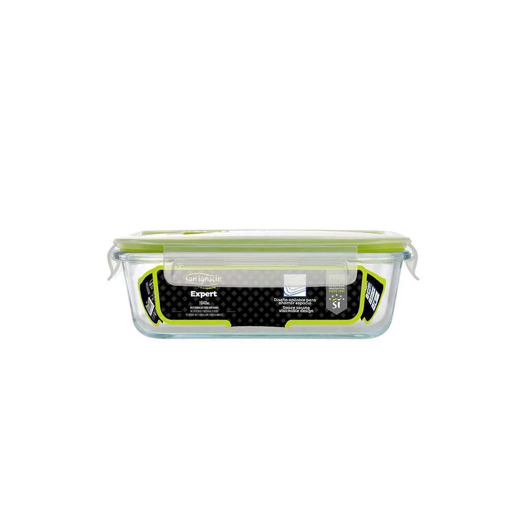 Herm&eacute;tico Retangular 1040ml Borosilicato Expert S.