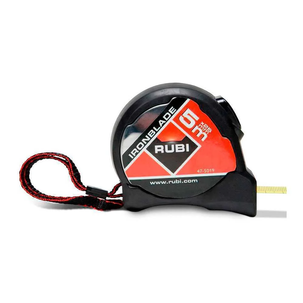 Flex&oacute;metro Ironblade 5m X 25mm. Doble Marcado R75909 Rubi