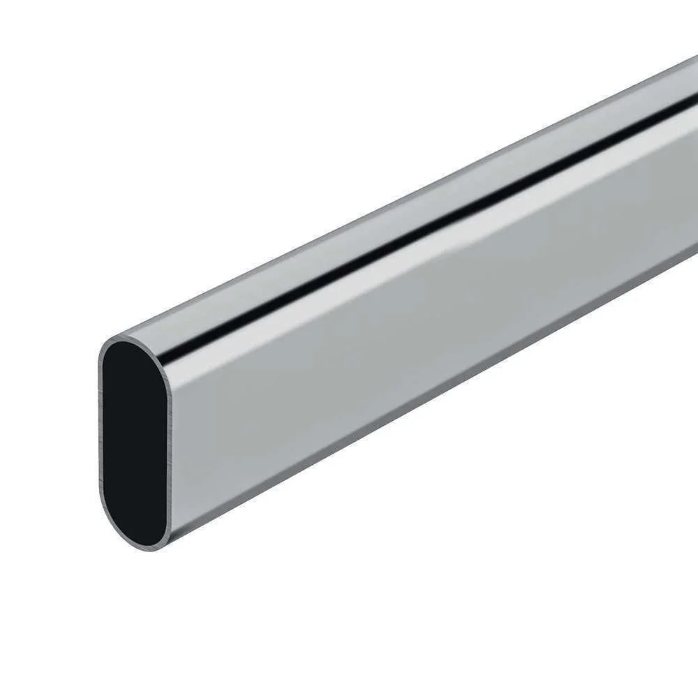 Var&atilde;o Arm&aacute;rio Oval Cromado 200cm Stor Planet