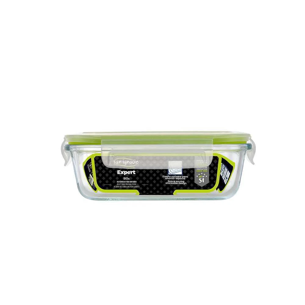 Herm&eacute;tico Retangular 640ml Borosilicato Expert Sg.