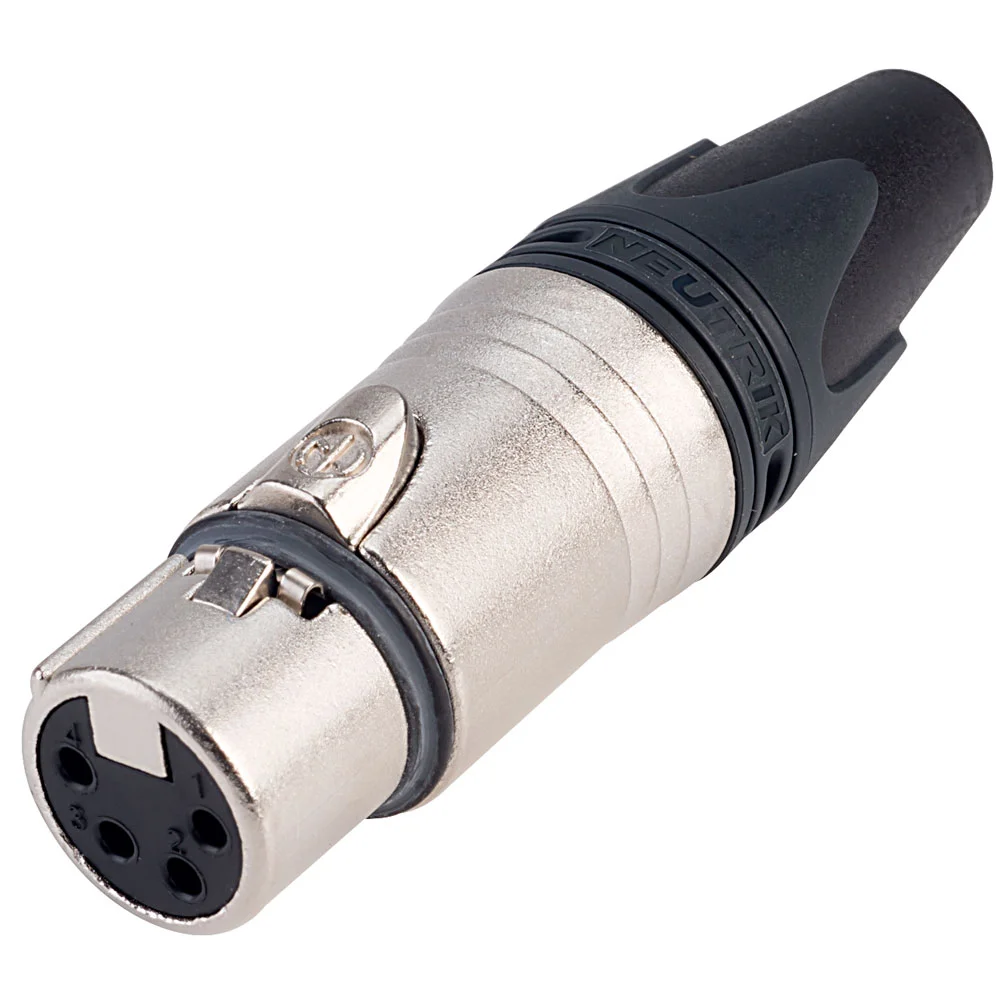 Ficha de Cabo Xlr 4 N / a Xx Conex&atilde;o de Solda N.