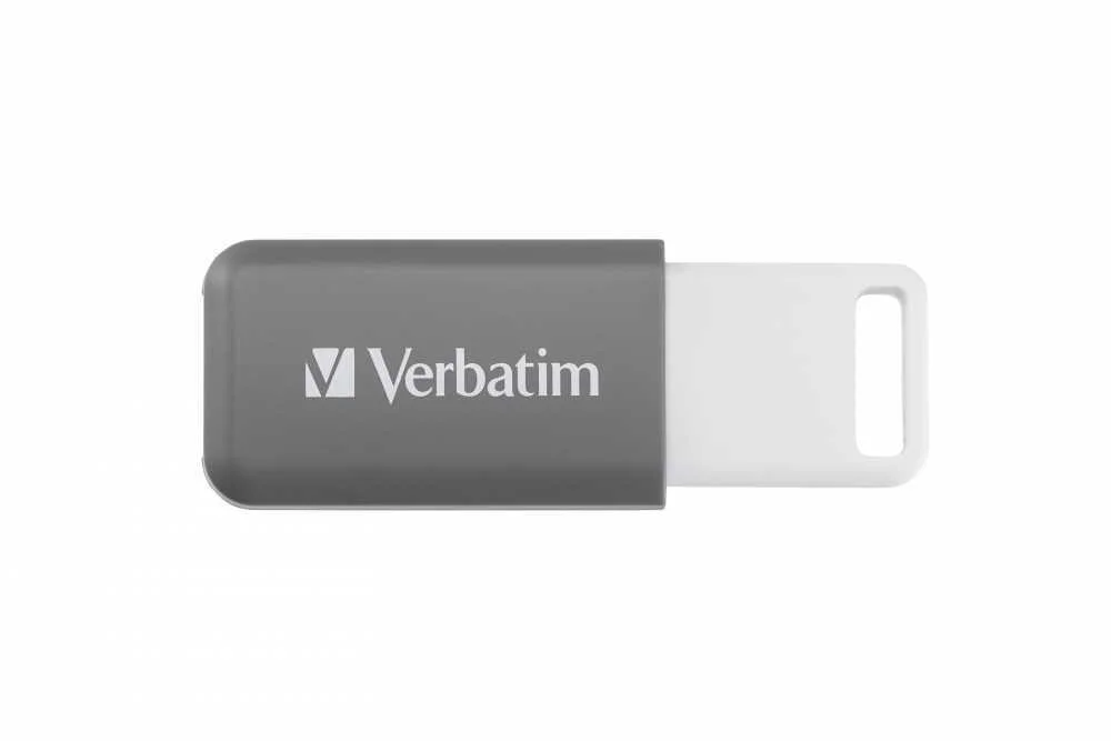 Pendrive Verbatim V Databar Hi-Speed 128 Gb Usb 2.0 Retr&aacute;til Cinzento 