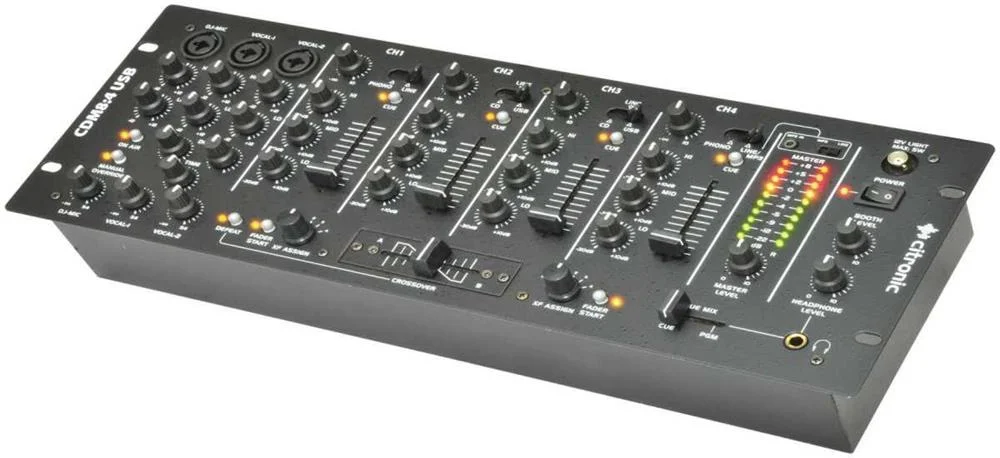 Cdm8:4 Usb 14 - Input 19" Rack Dj Mixer