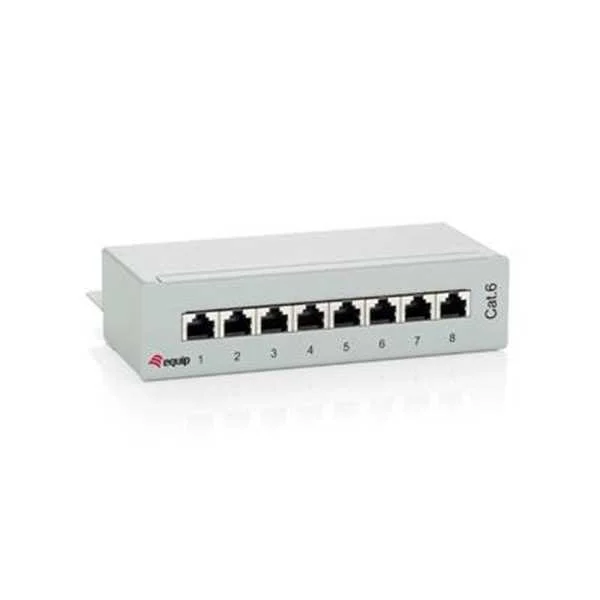 Equip Patch Panel 19" Cat6 Ftp 8p Desktop Blindado Cinza 