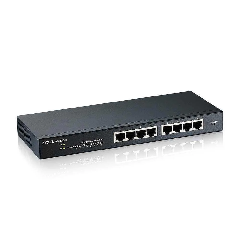 Zyxel Gs1900-8 V2 8 Port Gbe L2cpnt