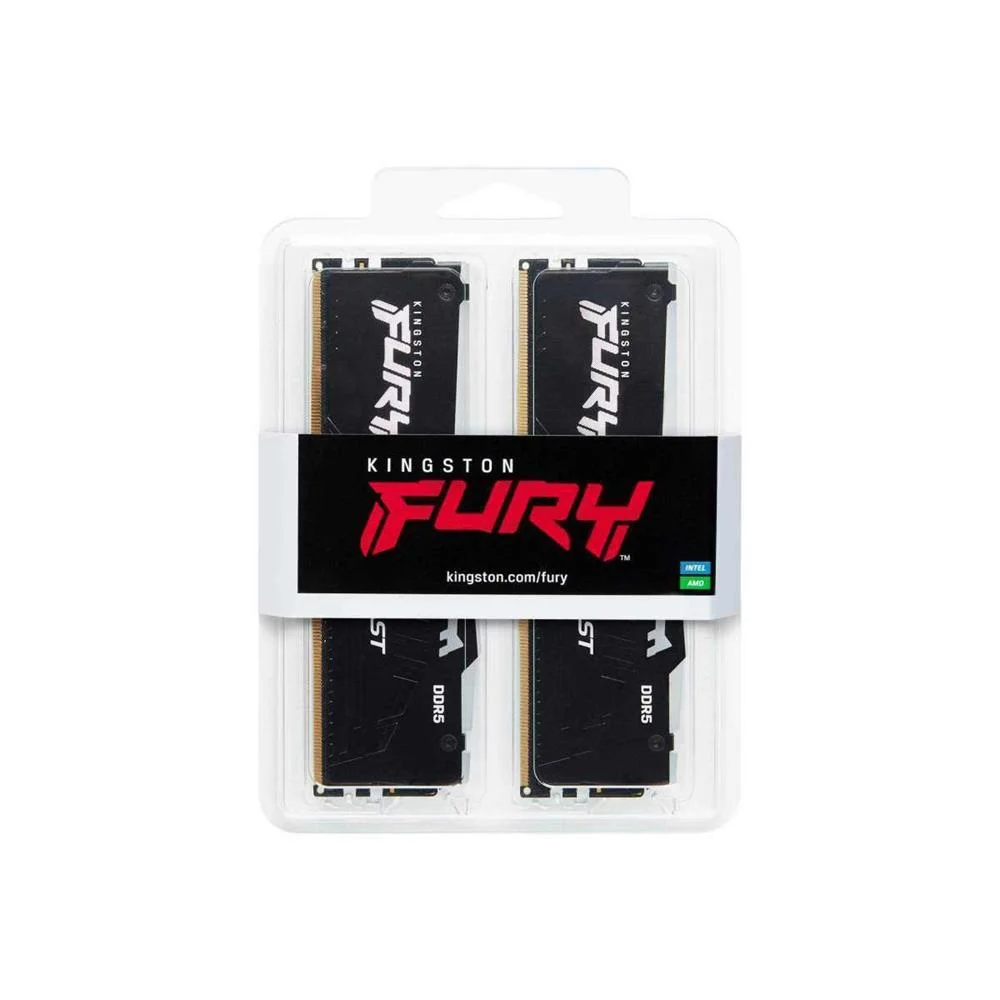 Ddr5  64gb Pc 5200 Cl40 Kingston Kit (2x32gb) Fury Beast RGB Retail