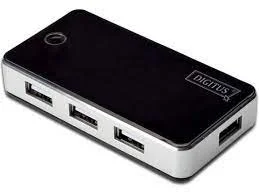 Digitus Usb-Hub    7-Port 2.0->7xa2.0 M.Netzteil     Schwarz
