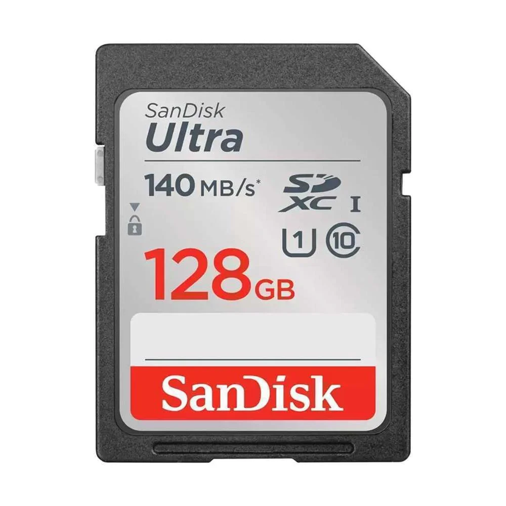 Sd Card 128gb Sandisk Sdxc Uhs-I 140mb/Sec