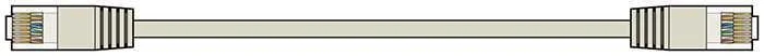 Cat5e Patch Lead Utp Rj45 Plug To Rj45 Plug 0.5m