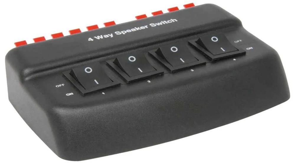 Seletor de Coluna 4 Vias Preto
