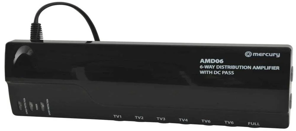 Amplificador de Distribui&ccedil;&atilde;o Vhf/Uhf 6 Vias