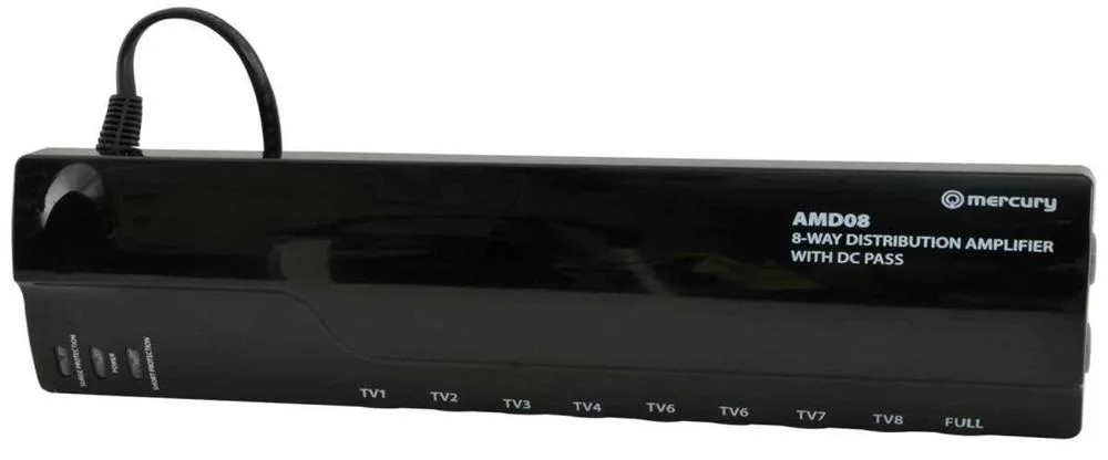 Amplificador de Distribui&ccedil;&atilde;o Vhf/Uhf 8 Vias
