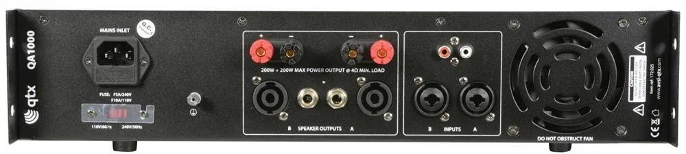 Amplificador de Pot&ecirc;ncia S&eacute;rie Qa 1000w Qa1000