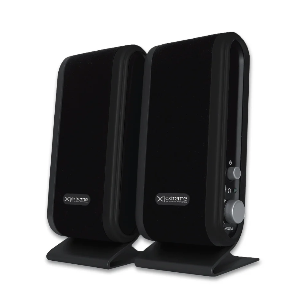 Colunas 2.0 St&eacute;reo Usb Extreme Fusion Black