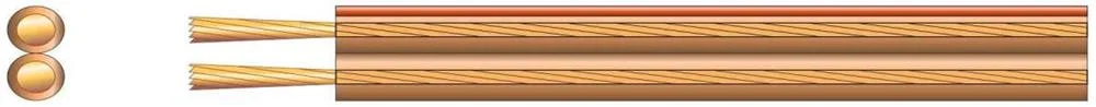 Heavy Duty Transparent Speaker Cable, 2 X (196 X 0.10mm&atilde;)