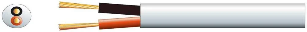 Hi Flex Double Insulated Speaker Cable, 2 X (24 X 0.2mm&atilde;) White