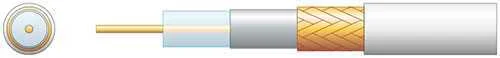 Eco Rg6 Ar Spaced Cabo Coaxial com Cca Brai.