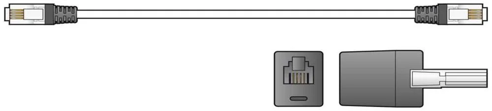 Rj11 Modem Lead With Bt Adaptor 5.0m