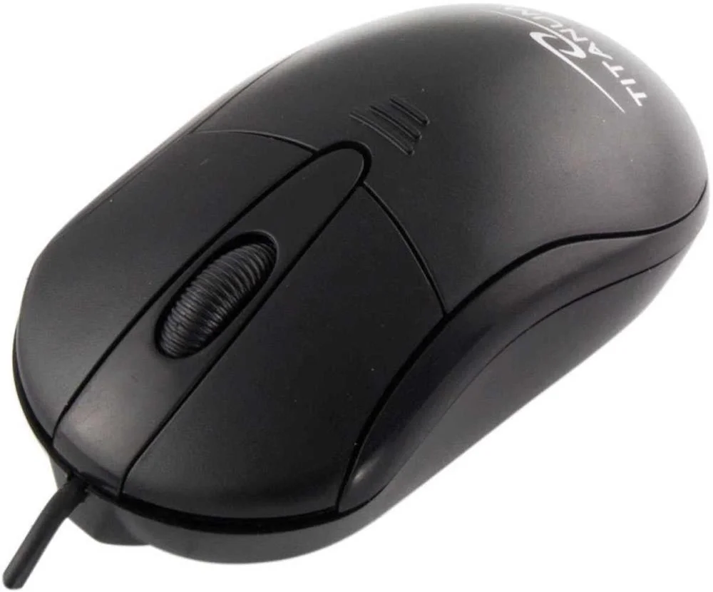 Titanum piranha 3d mouse &oacute;ptico usb preto
