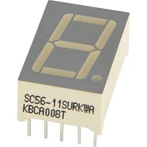Monitor LED 7 Segmentos 14.22mm 0.56" N&uacute;m.Dig: 1 V