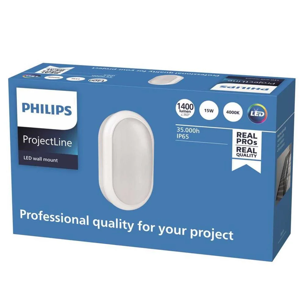 Aplique de Parede Mount Oval 15w 1400lm 4000k 911401861684 Philips