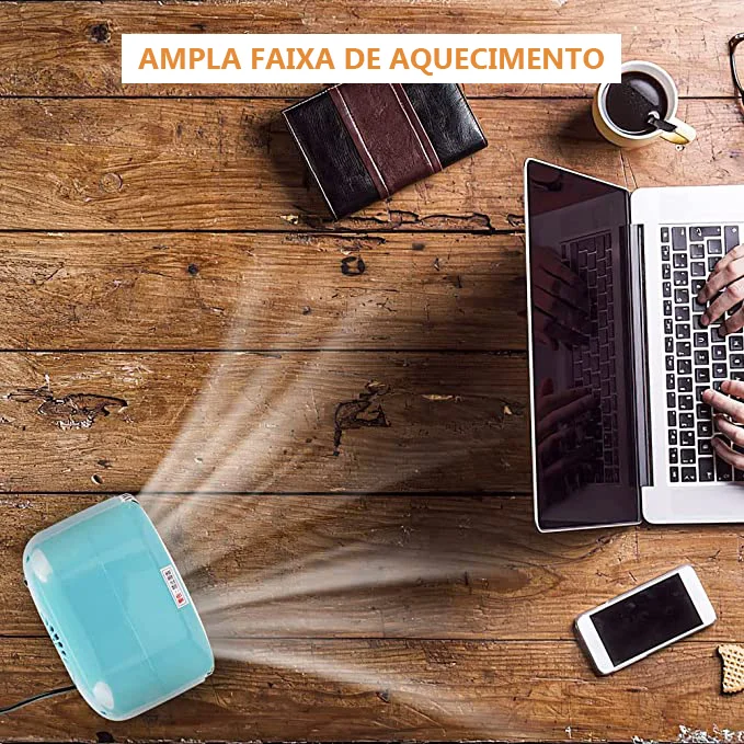 Mini Aquecedor de Cer&acirc;mica Port&aacute;til 800w