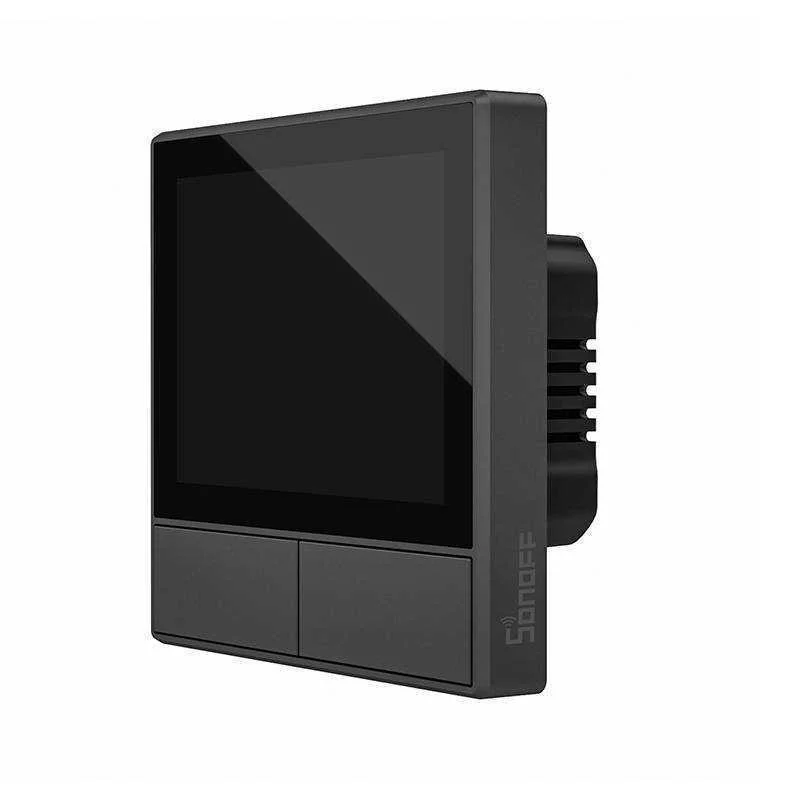 Sonoff Nspanel 2-Gang Smart Wifi Wall Switch With LED Panel, Thermostat And Smart Scene Switch Featu