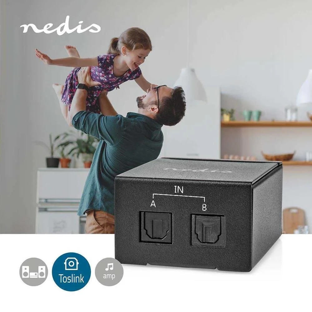 Nedis Digitale Audio-Switch | 2-Wegs | Input: Dc .